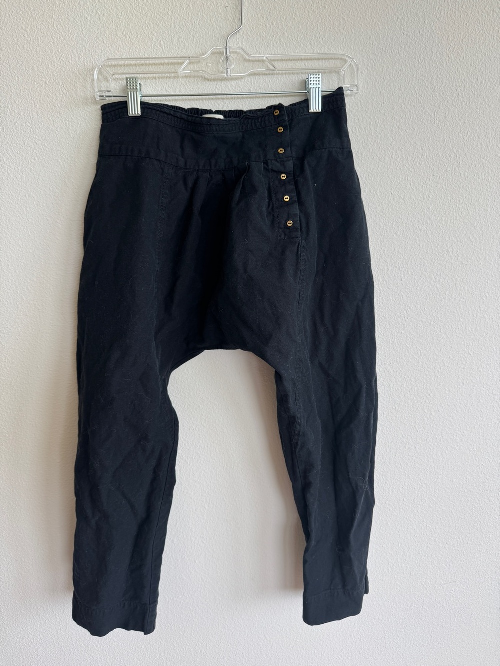 Ulla Johnson Black Cotton Harem Pants